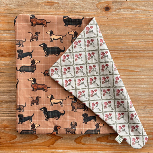 Mantel resinado reversible Campiña-Perritos
