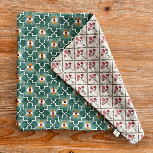 Mantel resinado reversible Campiña-Damasco